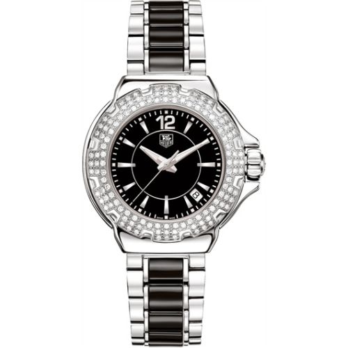 TAG Heuer Formula 1 Quartz 37 Stainless Steel / Diamond / Black / Bracelet
